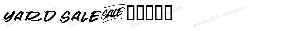 Yard Sale字体转换